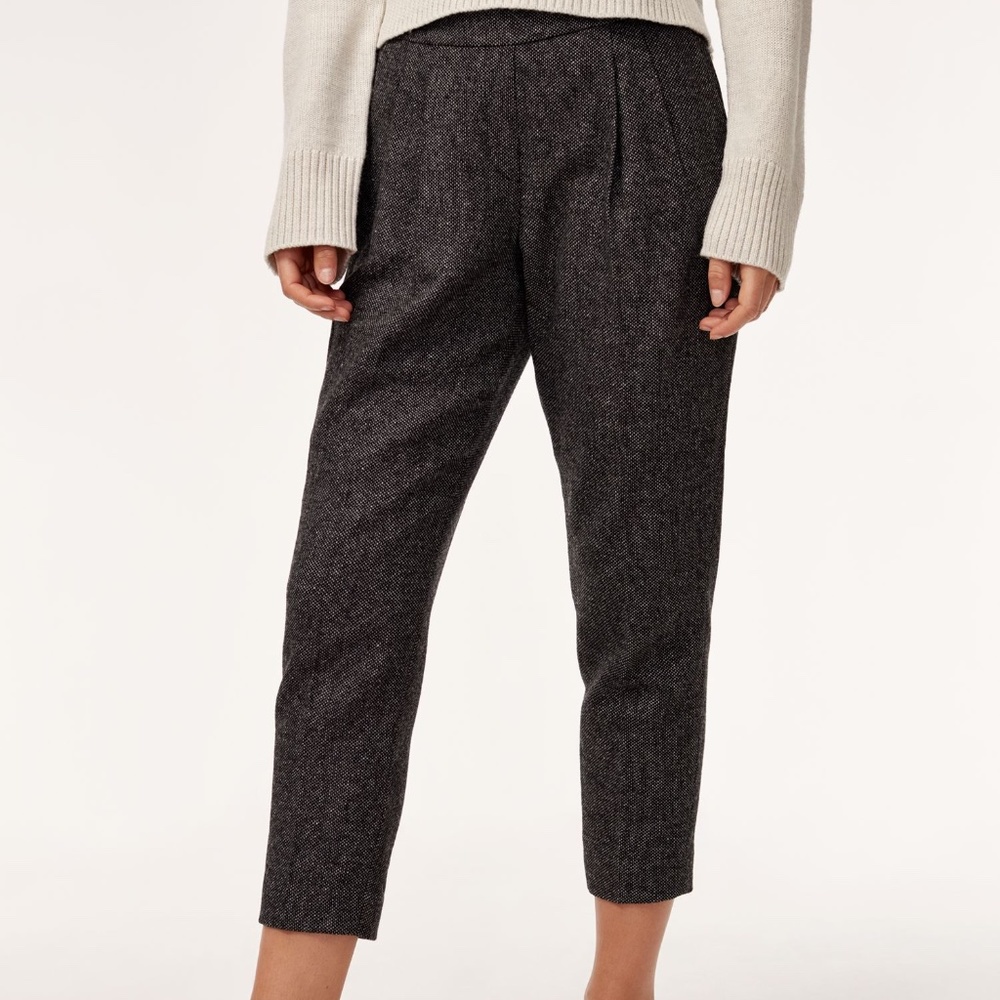 Aritzia Heather Dark Grey Wool Cohen Pants